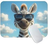 Tapis de Souris Mignon 60 x 40 cm, Tapis Souris Gaming Zèbre, Mouse Pad avec Base Anti-Dérapante en Caoutchouc, Améliore la Précision et la Vitesse, Petit Portable Mouse Pad pour Gamer, Bureau M3-862