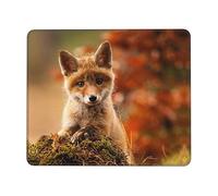Tapis de souris mignon en forme de bébé renard, tapis de bureau pour ordinateur portable, base antidérapante, tapis de clavier résistant à l'eau, tapis de bureau pour joueur, bureau et maison