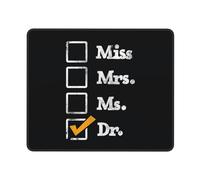 Tapis De Souris Miss Mrs Ms Doctor Accessoires De Jeu Durable Mouse Pad Imperméable sous-Main pour Gaming Jeu Travail XL