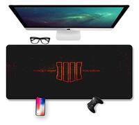 Tapis De Souris Mission Warrior, Black Action 700X300Mm, Tapis De Souris Speed Gaming, Large XXL Large Tapis De Souris avec Base Épaisse De 2Mm, pour Ordinateurs Portables, Pc, C