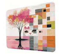 Tapis de Souris - Moderne, Tapis de Souris d'Ordinateur, Base Caoutchouc Anti-Dérapant, Glissement Facile, Résistant Eclaboussures, Durable, Portable sous Main Bureau Arbre - 230 x 180 x 3mm J0-905