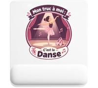 Tapis de Souris Mon Truc à Moi : C'est la Danse Mon Truc à Moi - Activité | Ballerine | Tapis Ergonomique 22 × 18 cm Repose-Poignet Mousse | Bureau Télétravail Études