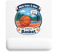 Tapis de Souris Mon Truc à Moi : C'est Le Basket Mon Truc à Moi - Activité | Tapis Ergonomique 22 × 18 cm Repose-Poignet Mousse | Bureau Télétravail Études