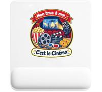 Tapis de Souris Mon Truc à Moi : C'est Le Cinéma Mon Truc à Moi - Activité | Tapis Ergonomique 22 × 18 cm Repose-Poignet Mousse | Bureau Télétravail Études | Idée Cadeau Cinéphile Collègue Noël
