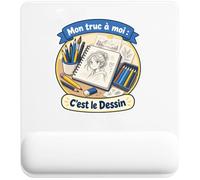 Tapis de Souris Mon Truc à Moi : C'est Le Dessin Mon Truc à Moi - Activité | Tapis Ergonomique 22 × 18 cm Repose-Poignet Mousse | Bureau Télétravail Études