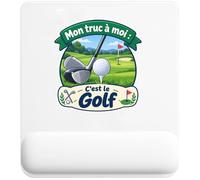 Tapis de Souris Mon Truc à Moi : C'est Le Golf Mon Truc à Moi - Activité | Tapis Ergonomique 22 × 18 cm Repose-Poignet Mousse | Bureau Télétravail Études | Idée Cadeau Golfeur Golfeuse Collègue Noël