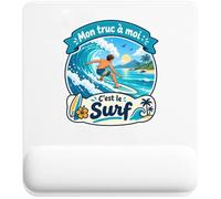 Tapis de Souris Mon Truc à Moi : C'est Le Surf Mon Truc à Moi - Activité | Tapis Ergonomique 22 × 18 cm Repose-Poignet Mousse | Bureau Télétravail Études | Idée Cadeau Surfeur Surfeuse Collègue Noël