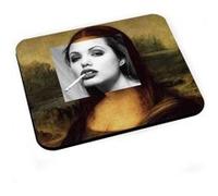 Tapis de souris Mona lisa angelina jolie peinture montage G