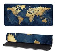 Tapis de Souris Monde, Tapis de Souris XXL MéTro 800x400x3mm, Large Mouse Pad Gaming, Coudre Les Bords, Antidérapant Rubber Base Mouse Pad, for Office and Gaming, comme Cadeaux pour Hommes MM-619