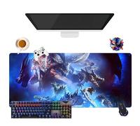 Tapis de Souris Monster Game Hunter Wilds | Tapis de Souris Gamer XL (35.4" × 15.7" × 0.12") | Usage Bureau, Étude & Maison | Base Antidérapante + Surface Douce