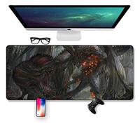 Tapis De Souris Monster Hunter World, 800 X 400 X 3 Mm, Base en Caoutchouc Antidérapante, Compatible avec Les Souris Laser Et Optiques, H