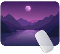 Tapis de Souris Montagne 23 x 18 cm, Tapis Souris Gaming Paysage, Mouse Pad avec Base Anti-Dérapante en Caoutchouc, Améliore la Précision et la Vitesse, Petit Portable Mouse Pad pour Gamer M3-980