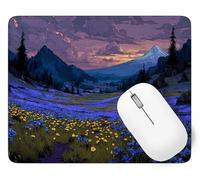 Tapis De Souris Montagne Mouse Pad Petit 34 x 28 cm, Paysage Tapis Souris Gamer, Base en Caoutchouc Imperméable et Antidérapante, Offrez-Vous Une Glisse Ultra-Douce et Un Suivi Optimal p1j-886