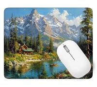 Tapis De Souris Montagne Mouse Pad Petit 60 x 40 cm, Bateau Tapis Souris Gamer, Base en Caoutchouc Imperméable et Antidérapante, Offrez-Vous Une Glisse Ultra-Douce et Un Suivi Optimal Jeux p1j-888