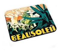 Tapis de souris Monte carlo monaco affiche poster vintage tourisme art deco G
