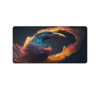 Tapis de Souris Motif Animal Toucan Glisse Fluide et Stable Bords Cousus Caoutchouc Haute densité Uniforme 30x60cm
