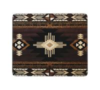 Tapis De Souris Motif Aztèque du Sud-Ouest des Amérindiens Tapis De Souris De Jeu Moderne Souris Tapis Améliore La Précision Et La Vitesse Mousepad pour Travail Bureau Clavier 25X30Cm