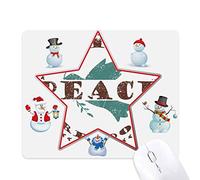 Tapis de souris Motif branche d'olives avec symbole de la liberté de la paix