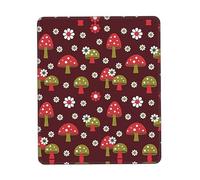 Tapis de souris motif champignons lumineux, impression artistique, tapis de souris pour ordinateur portable, 25,4 x 30,5 cm, bureau 20 x 24,1 cm