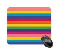 Tapis De Souris Motif De Drapeau Arc-en-Ciel LGBT De La Gay Pride Bureau Tapis Souris Moderne Tapis De Souris Carré, pour Maison, Jeux, 25x30cm
