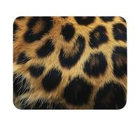 Tapis De Souris Motif De Fourrure De Léopard Tapis De Souris De Jeu avec Bords Surpiqués sous-Main pour Clavier Et Souris Anti-Dérapant Accessoires De Jeu Mac Et Pc pour Pc Gaming 25X30Cm