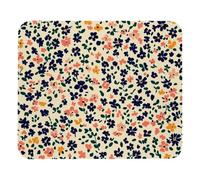 Tapis De Souris Motif De Petites Fleurs Colorées Tapis De Souris Carré Lavable Tapis Souris, pour Ordinateur Portable, Ordinateur, 25x30cm