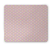 Tapis De Souris Motif D'Illusion D'Optique Géométrique Continu Et Abstrait avec Lignes Colorées Et Formes Tapis De Souris Antidérapant Doux Bureau Tapis Souris, pour Maison, Ordinateur, 25x30cm