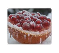Tapis de souris motif fraises de la Reine des neiges pour ordinateur portable, bureau et maison - Étanche - 17,8 x 22,9 cm (horizontal)