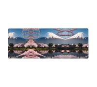 Tapis de souris motif Mt. Fuji au début du printemps - Convient pour une utilisation dans les bureaux, bibliothèques et maisons (30 cm × 80 cm)