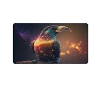 Tapis de Souris Motif Toucan 40x75cm Grand Format pour Ordinateur Portable Fournitures de Bureau Accessoires de décoration
