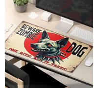 Tapis de souris motivant Beware : Zombie Dog - One Bite'S All It Takes - Grand tapis de souris