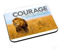Tapis de souris Motivation courage / plutôt un lion un jour G