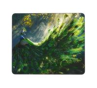 Tapis de souris multi-tailles motif paon sous le soleil pour bureau, étude et jeu - Tapis de souris avec forte adhérence et surface épaisse et confortable