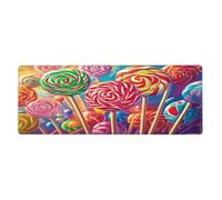 Tapis de souris multi-usage avec base en caoutchouc antidérapant étendue avec bords cousus, pour jeux vidéo, ordinateur de bureau, grand tapis de souris 30 x 80 cm