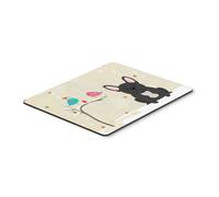 Tapis de souris multicolore Caroline's Treasures Christmas Presents Bouledogue fran ais noir, 7,75 x 9,25 cm (BB2486MP)