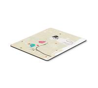 Tapis de souris multicolore Caroline's Treasures Christmas Presents White Boxer Cooper 7,75 x 9,25 cm (BB2586MP)