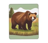 Tapis de souris multicolore en caoutchouc épais avec bord verrouillable pour bureau, jeux, étude et bureau 21,1 x 26,2 cm