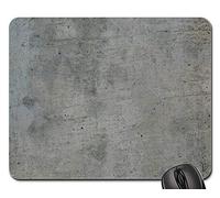 Tapis De Souris, Mur De Ciment en Béton Texture Grise Urbain Tapis De Souris D'Ordinateur Antidérapante Gaming Mousepad Optimisé Tapis De Bureau pour Ordinateur Souris Jeux 25X30Cm