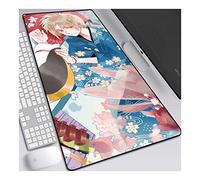 Tapis de Souris Natsume 800x300mm Anime, Tapis de Souris Clavier, Tapis de Souris de Jeu Professionnel Grand XXL étendu avec Base en Caoutchouc de 3mm d'épaisseur, pour Ordinateur PC, M