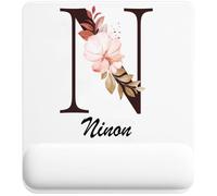 Tapis de Souris Ninon | Tapis Ergonomique 22 × 18 cm Repose-Poignet en Mousse | Bureau Télétravail Études | Cadeau Homme Femme Anniversaire Noël
