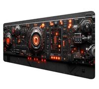 Tapis de Souris Noir, Tapis de Souris 1000x500mm, Grand Tapis de Souris Gamer avec Surface en Caoutchouc Antidérapant, Tapis de Souris XXL Gaming Mécha Améliore la Précision et la Vitesse, J-9
