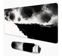 Tapis de Souris Noir Tapis de Souris XXL 1200x600 mm Abstrait sous Main Bureau avec Surface Imperméable et Base Antidérapante, Mouse Pad pour Bureau, Ordinateur, Améliore Précision et Vitesse 3Y-277