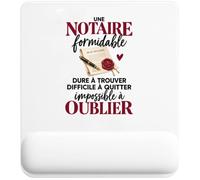 Tapis de Souris Notaire Formidable | Tapis Ergonomique 22 × 18 cm Repose-Poignet Mousse | Bureau Télétravail Études | Idée Cadeau Étude Notariale Collègue Noël