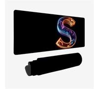 Tapis de Souris Notes De Musique 1500x800x3mm Grand Tapis Souris XXL, Lettre Tapis de Souris Bureau Gamer, à Bords Cousus, Base en Caoutchouc Antidérapante, Sous Main pour Clavier et Souris, for Gamer