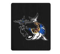 Tapis De Souris Nova Scotia Flag Fish Fishing Mousepad Imperméable Accessoires De Jeu Portable sous-Main pour Ordinateur Travail Bureau L