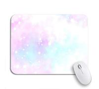 Tapis De Souris Nuage Bleu Ombré comme Une Éclaboussure De Couleur Abstraite Rose Pastel Tapis De Souris D'Ordinateur Résistant À Usure Tapis De Souris Antidérapant, pour Maison, Jeux, 25 x 30cm