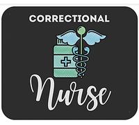 Tapis De Souris Nurse Correction Mousepad Anti-Dérapant Tapis De Bureau Parfait sous-Main pour Table Voyage Claviers 25X30CM