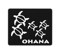 Tapis De Souris Ohana Honu Hawaiian Sea Turtle Tapis De Bureau Doux sous-Main Comfortable Mouse Pad pour Claviers Travail Voyage 25X30CM