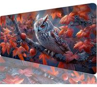 Tapis de Souris Oiseau Tapis de Souris Gaming XXL 700x300x3mm, Noix Coco Mouse Pad Imperméable et Antidérapant Les Bords à Double Couture Assurent Durabilité, Tandis Microfibre Cadeaux Homme N1-1022