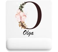 Tapis de Souris Olga | Tapis Ergonomique 22 × 18 cm Repose-Poignet en Mousse | Bureau Télétravail Études | Cadeau Homme Femme Anniversaire Noël